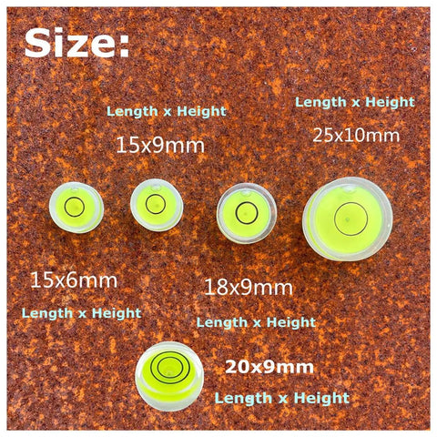 Sweet Setup 5 Pack Mini Circular Bubble Spirit Levels With Heavy Duty Double Sided Adhesive Backing Quick Grip Install For Leveling Workshop Gear Studio Speakers Camera Tripods And Precision Drills Kits