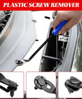 Using 11 Piece Car Carbon Steel Precision Hook And Pick Set With Magnetic Telescoping Tool Kit for removing plastic screws