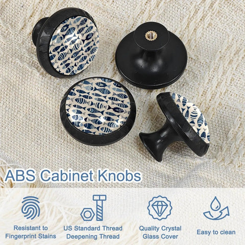 Go Ahead And Snag These Dope Boho Fish Crystal Glass Cabinet Knobs And Drawer Pulls For Kitchen Cabinets Dressers And Wardrobes set of  four fish-patterned knobs.
