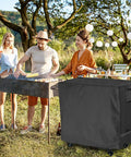Tough As Nails Heavy Duty Oxford Prep Cart Cover For Outdoor Rollaway Kitchen Island And Grill Serving Counter weatherproof cover on BBQ cart.