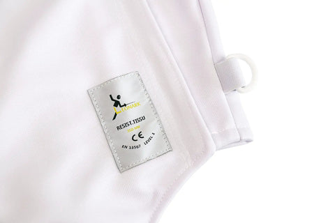 350N Fencing Uniform Full Set Pants Jacket Vest For Foil Epee Saber White Pro Grade Practice Gear with fabric label