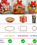 Crystal Clear Heat Shrink Wrap Bags for Gift Baskets 24x30 Inches, 10 Pack Large Size, basket and gift wrapping examples