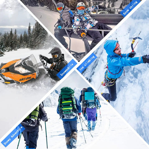 Mens Ski Jacket Pullover Snowboard Coat For Winter Waterproof Warm Insulated Outerwear For Snowboarding And Hiking images