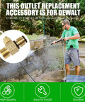 Plug And Play Outlet Fitting Kit For Pressure Washer 22 Mm With Boost Valve and Soap Injector Body Replacement Fits DXPW Series