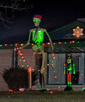 12 Foot Skeleton Light Kit With RGB Color Changing LEDs Outdoor Halloween Decor With Timer Waterproof Boss Level Giant Skeleton Accessory