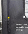 Close-up of Heavy Duty 3D Printer Enclosure With LED Light Filament Dryer Dust Cover showing zipper and text.