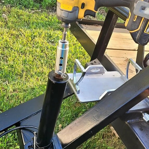Heavy Duty Trailer Jack Drill Adapter Compatible With One Inch Drive Shaft Electric Crank Converter For Rv And Camper on black jack.
