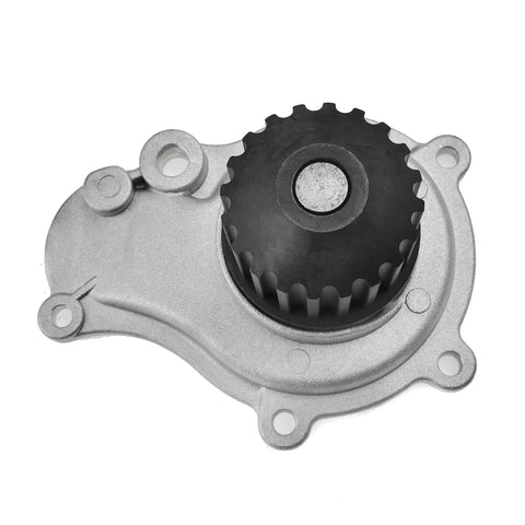 Premium Engine Cooling Water Pump For Chrysler Sebring 1996 To 2006 And Voyager 2000 To 2003 with black gear and silver casing.
