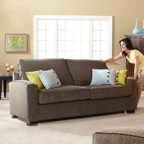 8 Pack 7 Inch Round Carpet Sliders For Heavy Duty Furniture Moving Keep Floors Scratch Free And Dents Away Reusable Carpet Sliders Lets You Move Sofas Tables And More Quick And Easy Without Lifting Or Damaging Floors