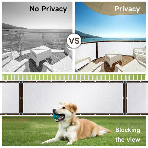 Ninety Percent Privacy Fence Screen For Outdoor Use Backyard Must Have Shade Cloth Three By Ten Feet Balcony Cover