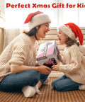 Mother and daughter smiling with Pink DIY Sticker RC Jeep For Girls With 2.4Ghz Remote Control Off Road Little Girl Toy Car gift box