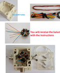 DIY Radio Balun Kit NXO-100 components for Radio Balun Antennas For 1 To 30 MHz Shortwave Ham Radio Gear with wires and housing