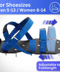 Adjustable Strap Lawn Aerator Shoes For Deep Lawn Aeration And Screed Use With 2 Inch Spikes And 1.5 Inch Optional Nails