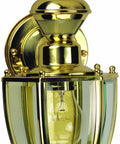 Polished Brass Motion Activated Outdoor Light With 150 Degree Detection And 30 Ft Range, 120 Vac 60 Hz, 100 W Dope Sensor Spotlight