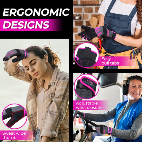 Breathable Women Gardening Gloves For Work And Yard Maintenance With Touch Screen Compatibility ergonomic design use