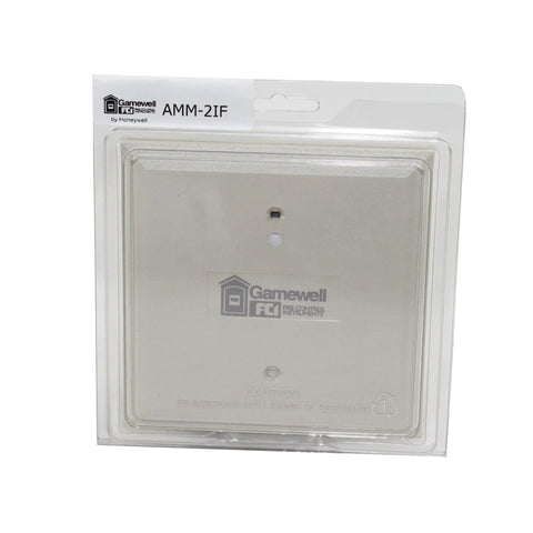 No Sweat Quick Install Addressable Dual Input Monitor Module For Fire Alarm Panels Class B Style B Circuit compact unit with ivory plate.