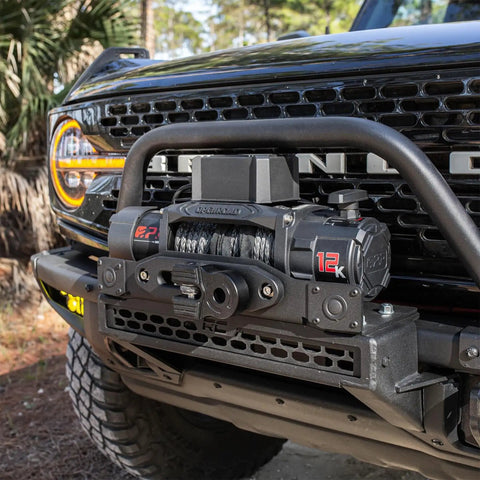 12000 Lbs Electric Winch With 3 8 Inch By 85 Feet Synthetic Rope And Dual Wireless Remotes For Rugged Trucks Jeeps And Modified Trailers Tough As Nails Off Road Recovery Gear That Handles Anything Without Drama