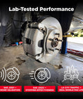 Ceramic Rear Disc Brake Pad Set For Chevrolet Camaro Daily Driver Vibe Ready OE Style Fit Quiet Braking Squeal Reduction