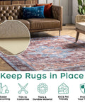 Extra Thick Non Slip Rug Pad Gripper 2 by 3 Feet Keeps Area Rugs From Sliding On Hardwood Floors For Safe Stable Floors