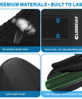 Close-up of Golf Wrist Brace And Arm Band Training Kit detailing breathable fabric, adjustable strap, and support strip.