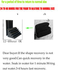 Pro Level Black Acoustic Foam Bass Traps Pack Of Eight Dope Sound Dampening Panels showing recovery instructions for panels.