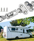 316 Stainless Steel Anti Rattle Marine Latch For Yacht Door Cabinet Toolbox Silent Buckle Hasp Mirror Polished Finish With M5 Screws Silver Heavy Duty Marine Grade Hardware