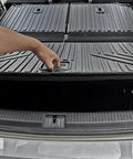 All Weather TPE Cargo Mat With Backrest Mats For Volkswagen Atlas 6 And 7 Seat SUV trunk liner installation