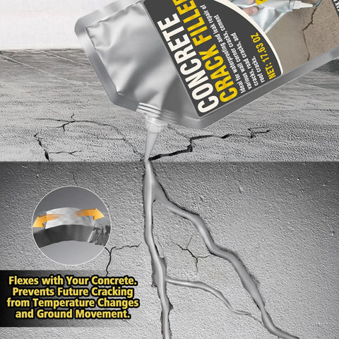 500g Concrete Crack Filler Waterproof Self Leveling Sealant being applied to concrete cracks