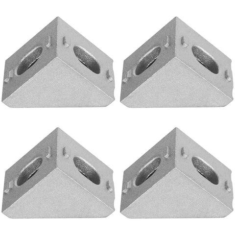 40 Piece 2020 Aluminum Extrusion Corner Brackets Set Heavy Duty Right Angle T Slot Joints For 2020 Series Aluminum Profiles 6mm Slot