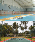 Replacement Badminton Net For Indoor And Outdoor Play 20 Feet By 2.5 Feet Durable Weather Resistant Mesh Great For Backyard Beach Garden And Even Pickleball installed in indoor and outdoor settings.