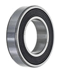 Side view of NICHE wheel bearing 32x58x13 with black seal; metal outer race, 2-pack