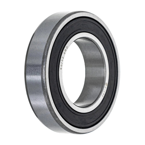 Side view of NICHE wheel bearing 32x58x13 with black seal; metal outer race, 2-pack