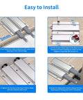Installation guide for 15 Pack Push To Open Cabinet Latch Set Heavy Duty Aluminum Magnetic Touch Release for hidden doors.