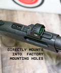 Grimlock Shotgun Rail Mount With Universal Mounting System And Gunsmithing Screw Set Fits Drilled And Tapped Shotguns locks onto receiver.