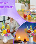 Epic Flower Bouquet Building Set With 1070 Pieces DIY Botanical Blocks For Home And Office Decor, Gift For Adults And Kids Ages 8 Plus Great Gift For Birthday And Valentine's Day Or Graduation Celebrations For Craft Lovers, 11 blooms