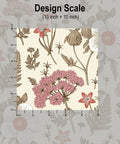 Design scale of Peel And Stick Multicolor Peony Daisy Wallpaper Removable Self Adhesive Wall Mural For Living Room Or Accent Wall Durable And Easy To Install Peel And Stick Coverage Of 14.5 Sq Ft Per Roll.