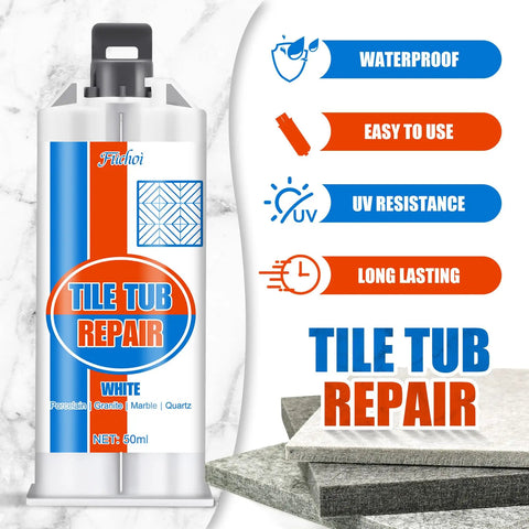All In One Ceramic Tile Repair Kit For Chips Cracks Scratches Dents And Holes On Ceramic Porcelain Tub Fiberglass Quartz Marble