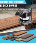 Pro Grade Carbide Tipped Router Bit Groove Cutter For Trex Decking That Works With Trex Hideaway Hidden Fasteners