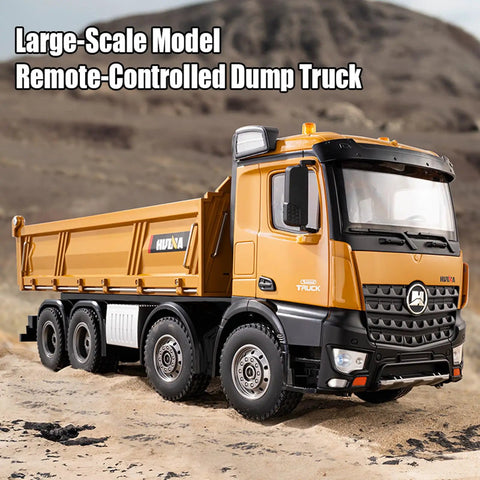 Heavy Duty RC Dump Truck 1 14 Scale, 12 Channel 4WD Remote Control Construction Vehicle With 6 Kg Load