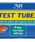 Heavy Duty Replacement Test Tubes For Aquarium And Pond Water Testing A Super Solid Six Pack Bundle with glass and caps.