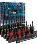 Beefy Magnetic Impact Nut Driver Set With Metric And SAE Includes Socket Adapters Wing Nut Driver Bit Holder Universal Sockets Quick