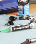 Reel Care Oil And Grease Kit With Two 10ml Syringes For Spinning And Baitcasting Reels, Works In Freshwater Saltwater Hardwater, Low Temp Performance -50F/-40C, All Weather Reel Maintenance For Smoother Casting And Longer Gear Life. Two syringes with reel grease and bearing oil