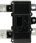 Front view of QOM2 225 Amp Main Circuit Breaker For QO And Homeline Load Centers Beefed Up Heavy Duty Field Installable Black