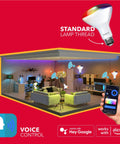 WiFi Smart BR30 LED Flood Light Bulb 12 Pack 9W 60W Equivalent Multicolor And White Dimmable Tunable Bulb For Your Smart Home visual