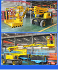 Self Propelled Telescopic Boom Lift Job Site Workhorse For High Reach Commercial Construction and Routine Maintenance Chores with operator in basket.