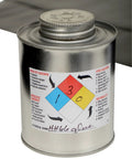 Heavy Duty Six Piece Vinyl Dock Seal Patch Kit For Badass Warehouse Shelter Fixes And No Sweat Industrial Building Maintenance To Keep Your Loading Zone Running Smooth - metal can with hazard labels.