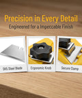 Multi Function Drywall Chamfer Tool With 10 Blades Hand Plane For Gypsum Board Edge Trimming Rasp And V Edge Chamfer Plasterboard Cutter For Woodworkers Workhorse Pro Grade Finish, SK5 blade