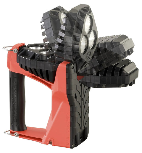 Vulcan 180 Lantern Cranks Out 1200 Lumens With 548M Beam, 180-Degree Articulating Head That Locks Forward, Quick Release Strap, Orange