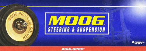 MOOG Steering & Suspension logo with wheel illustration on packaging