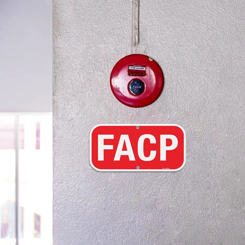 Reflective Aluminum Fire Alarm Control Panel Sign 12 By 6 Inches 2 Pack Built Tough Weatherproof UV Protected Fade Resistant Rust Free